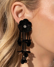 Load image into Gallery viewer, Floral Future - Black Earring