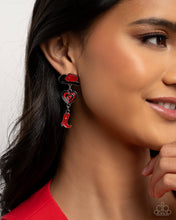 Load image into Gallery viewer, Swing Dance Delight - Red Earring