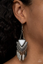 Load image into Gallery viewer, Shady Oasis - White Earring