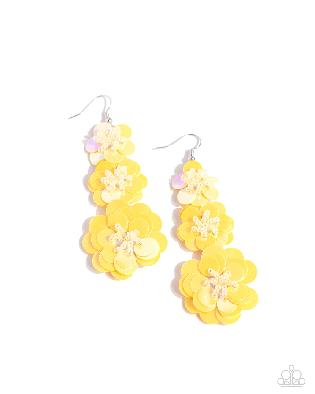 Beaded Bouquet - Yellow Earring