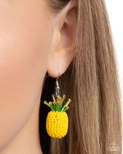 Load image into Gallery viewer, Pleasant Pineapple - Yellow Earring
