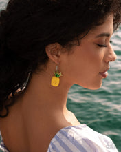 Load image into Gallery viewer, Pleasant Pineapple - Yellow Earring
