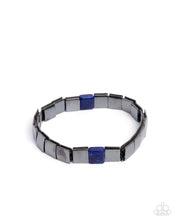 Load image into Gallery viewer, Sporadic Squares - Blue Bracelet
