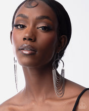 Load image into Gallery viewer, Focused Fringe - Black Earring
