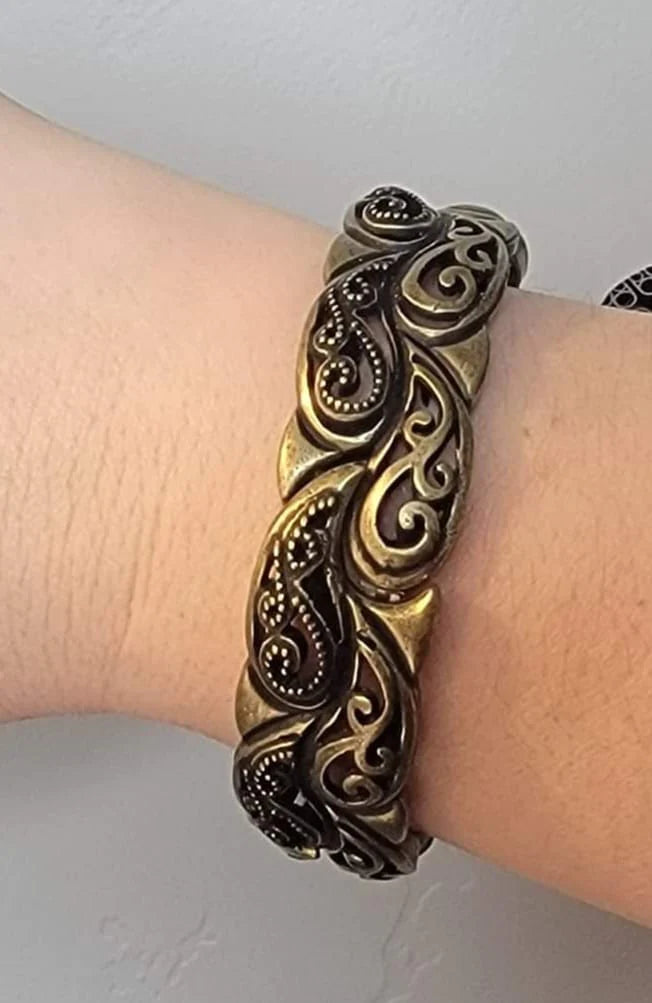 Paisley Portico - Brass Bracelet