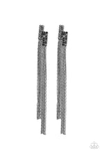 Load image into Gallery viewer, Radio Waves - Black Earring
