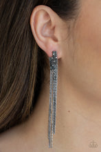 Load image into Gallery viewer, Radio Waves - Black Earring
