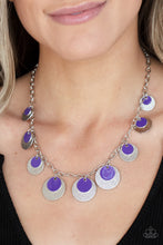 Load image into Gallery viewer, The Cosmos Are Calling - Purple Necklace
