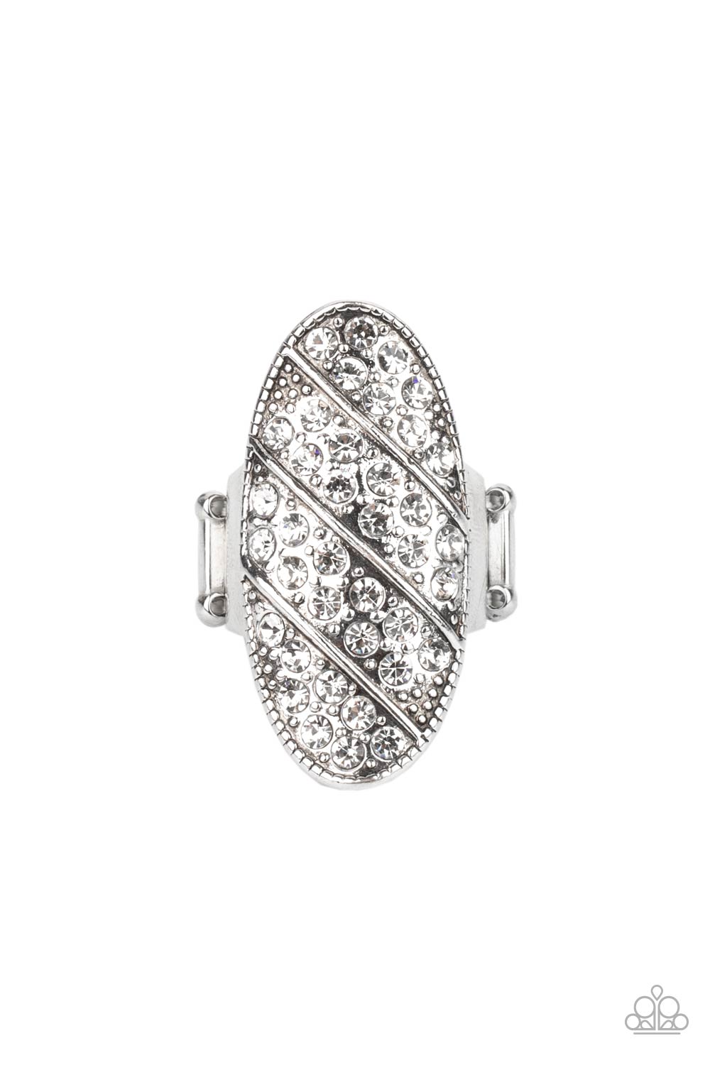 Galactic Glitz - White Ring